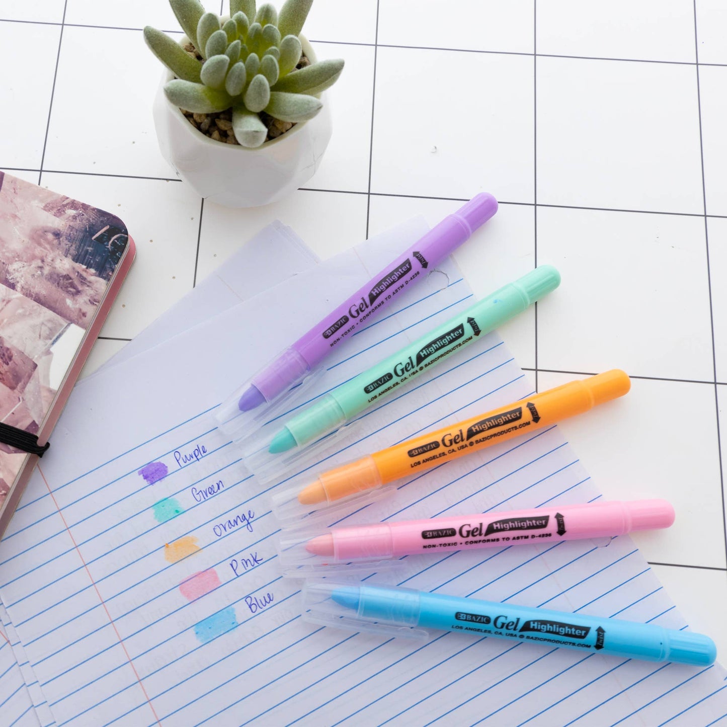 Gel Bible Highlighter 5 Pastel Color