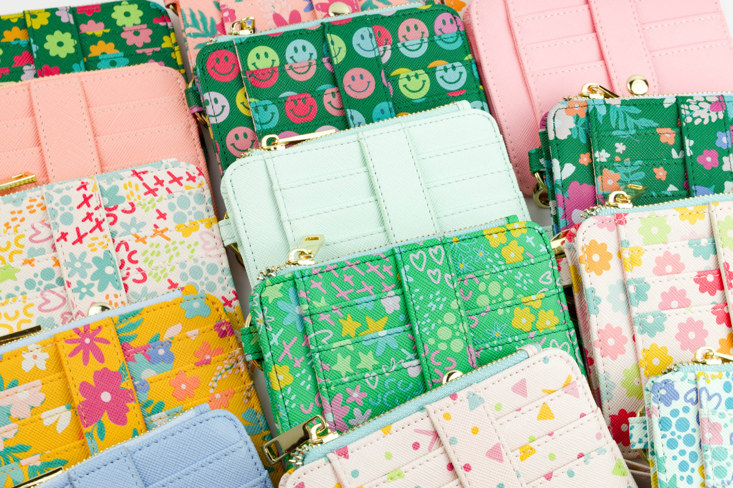 Colorful Wallet Keychains: Mint
