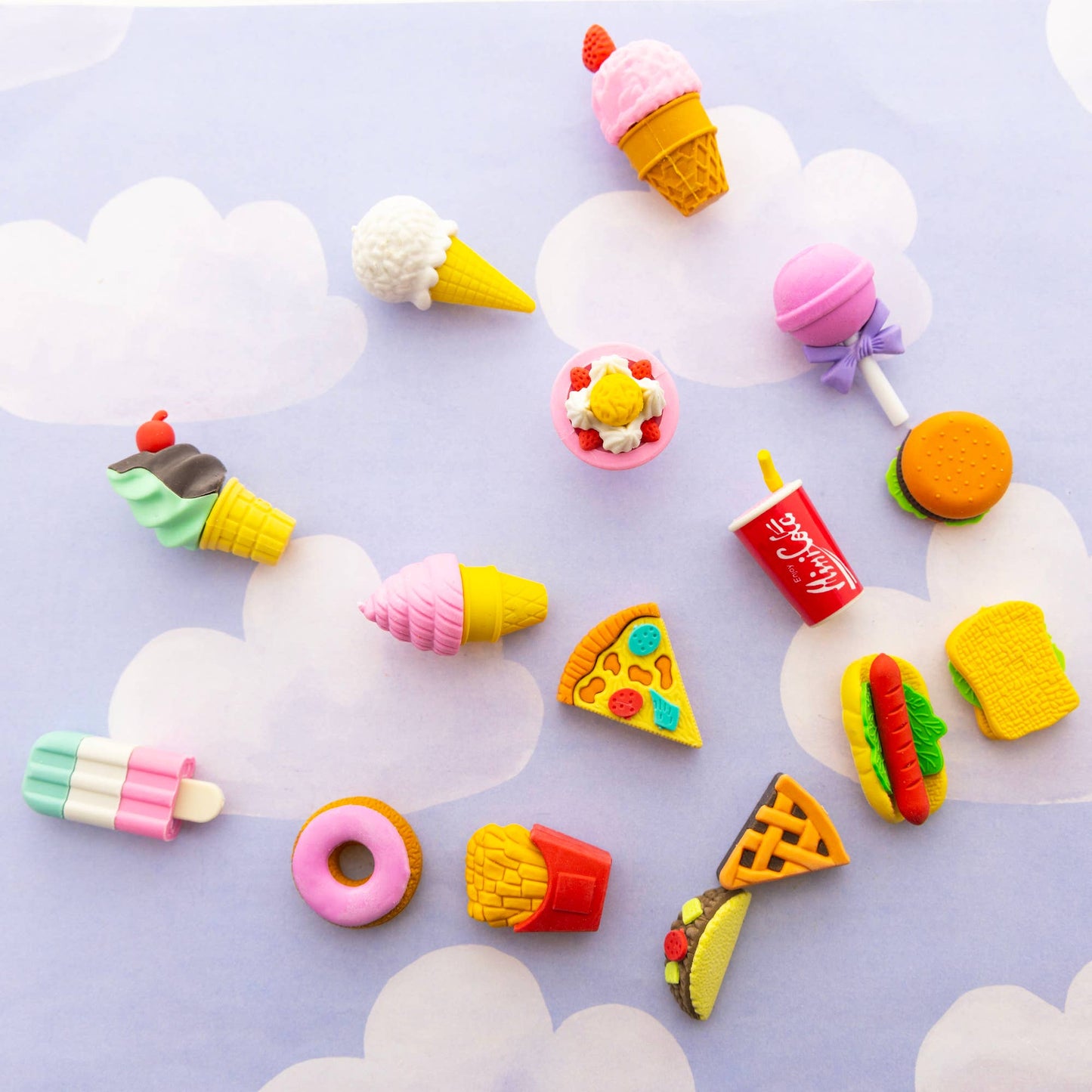 Snack Shop 3D Eraser Sets