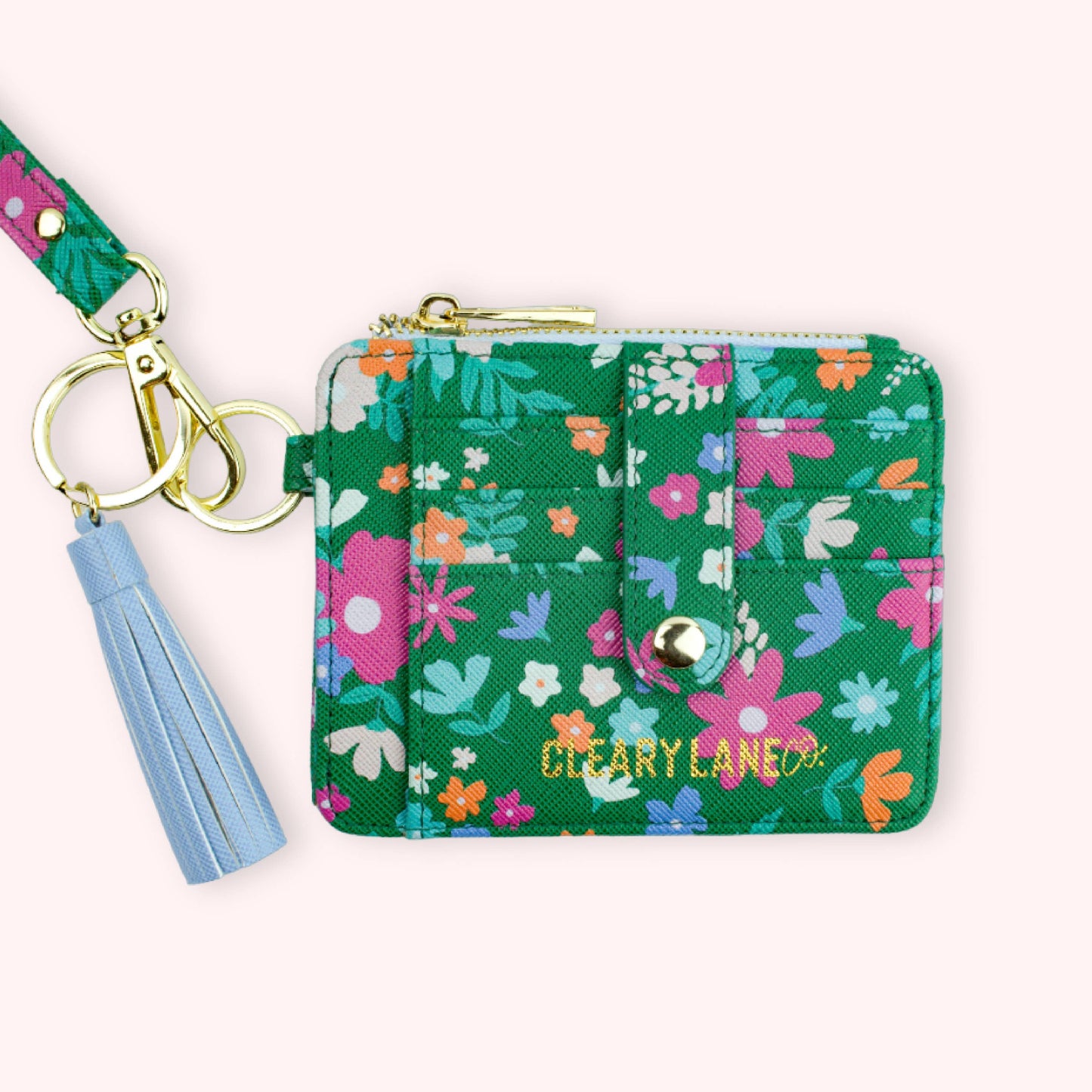 Colorful Wallet Keychains: Blush