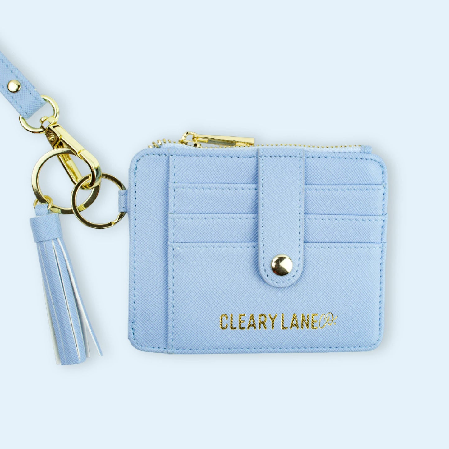 Colorful Wallet Keychains: Mint Garden