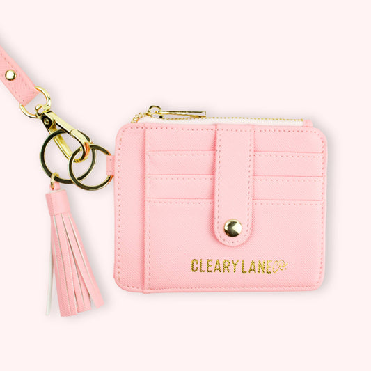 Colorful Wallet Keychains: Blush