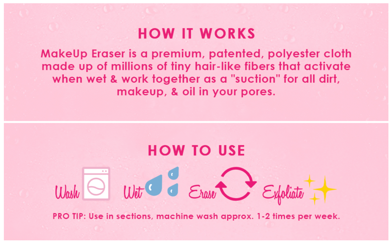 MakeUp Eraser Original Pink 7-Day Set