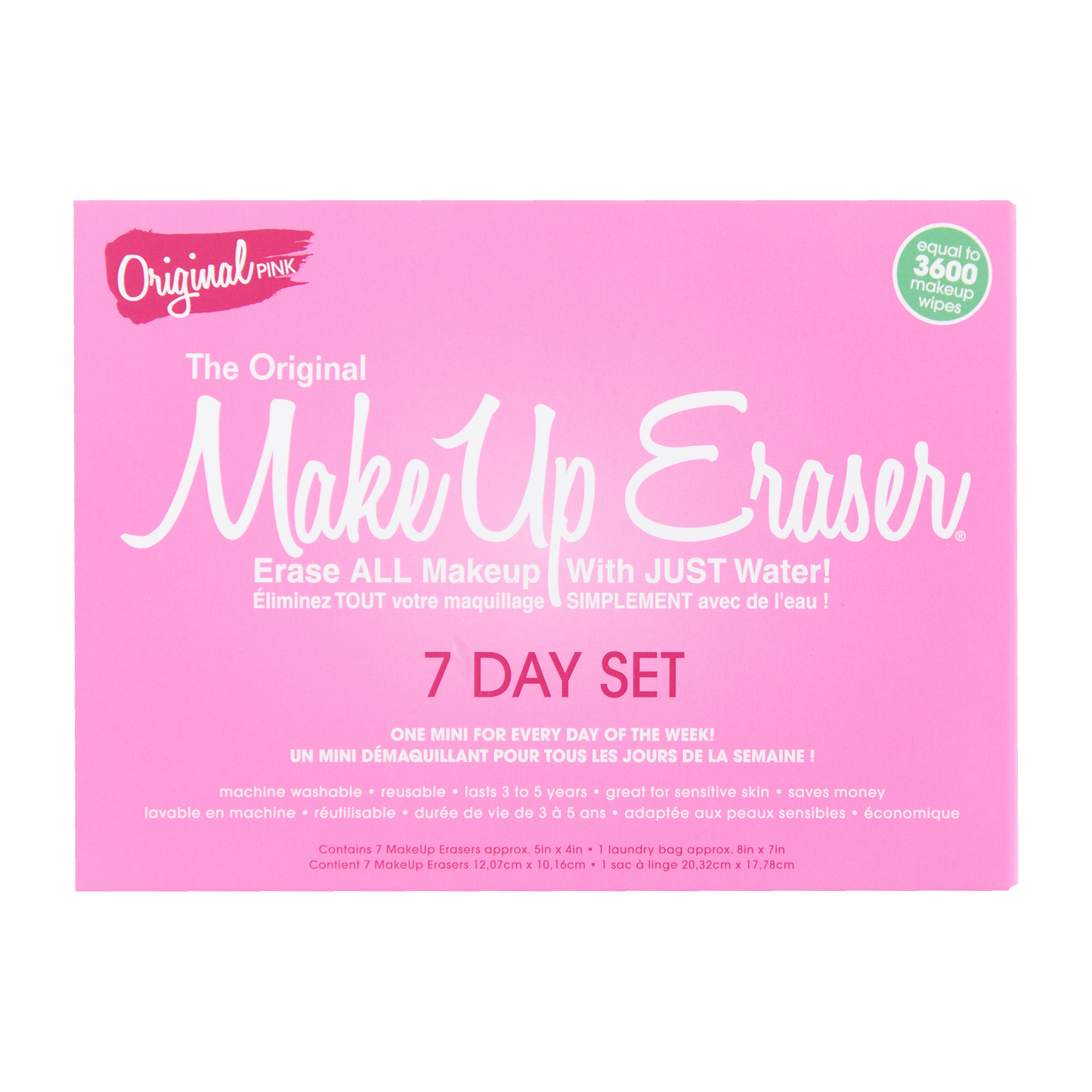 MakeUp Eraser Original Pink 7-Day Set