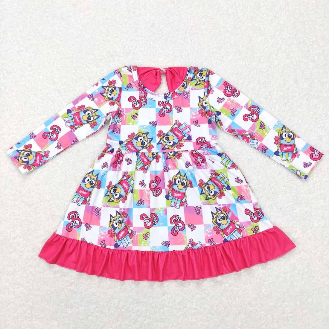 Bluey and Barbie Dress: 4T